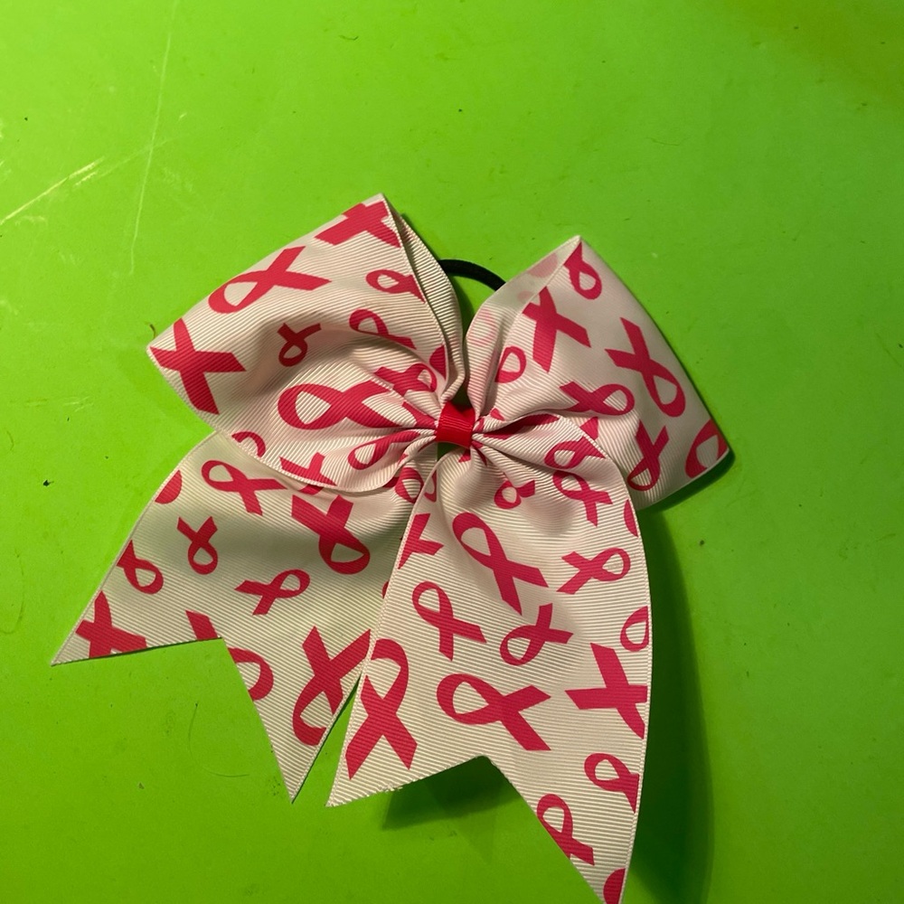 Pink Ribbon Hair Bow